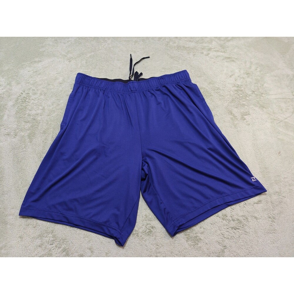 Zelos Shorts Mens XL Blue Athletic Running Basketball Gym Drawstring Pockets